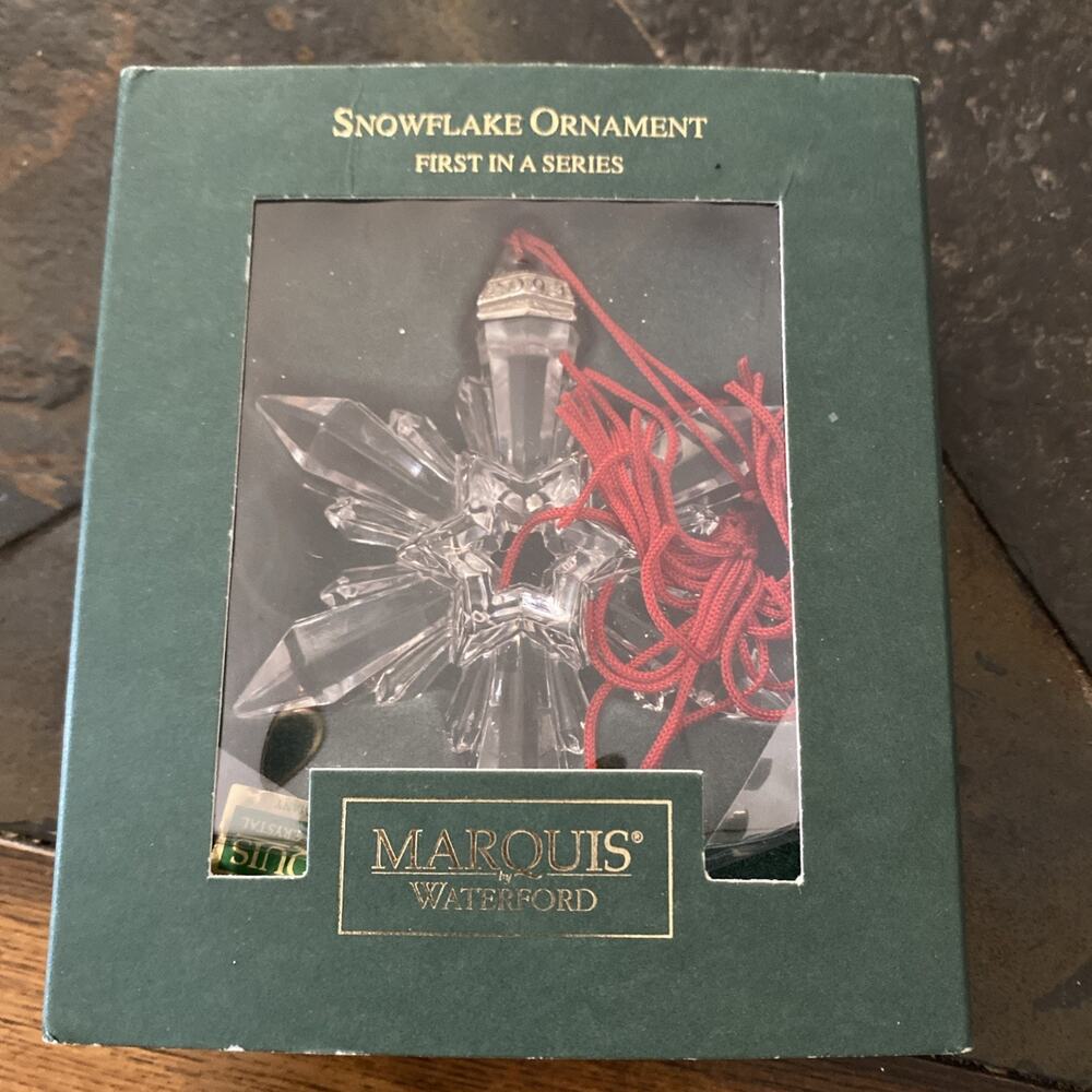 1st edition Vtg Marquis Waterford 2003 Snowflake Ornament - Picture 4 of 5